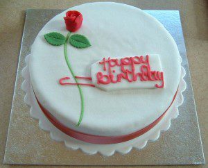 rose design happy birthday