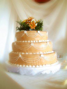 3 tier Wedding Sam's club cake