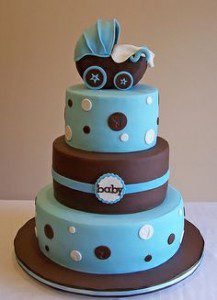 giant eagle baby shower cake