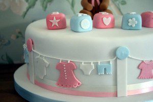 market basket baby shower cake