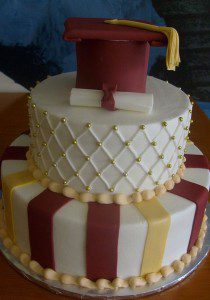 h-e-b graduation cake