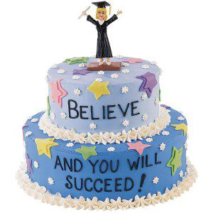 Couture graduation cake