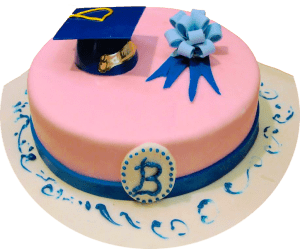 graduation baskin robbins cake