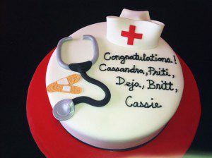 nurse graduation cake