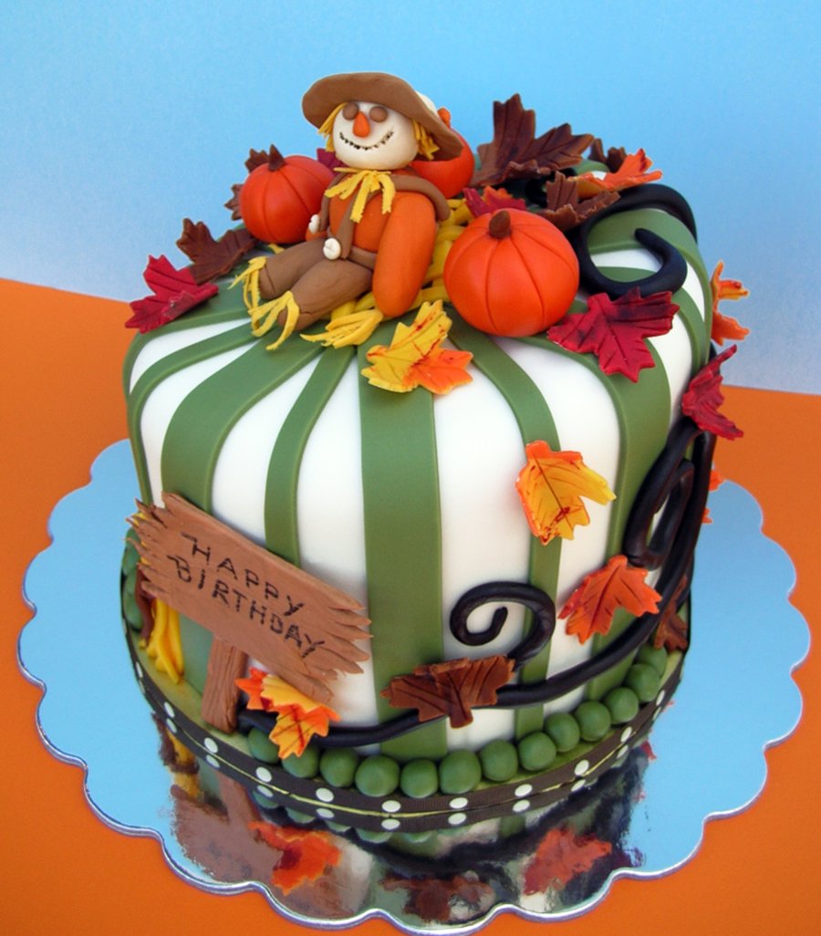 fall birthday cakes