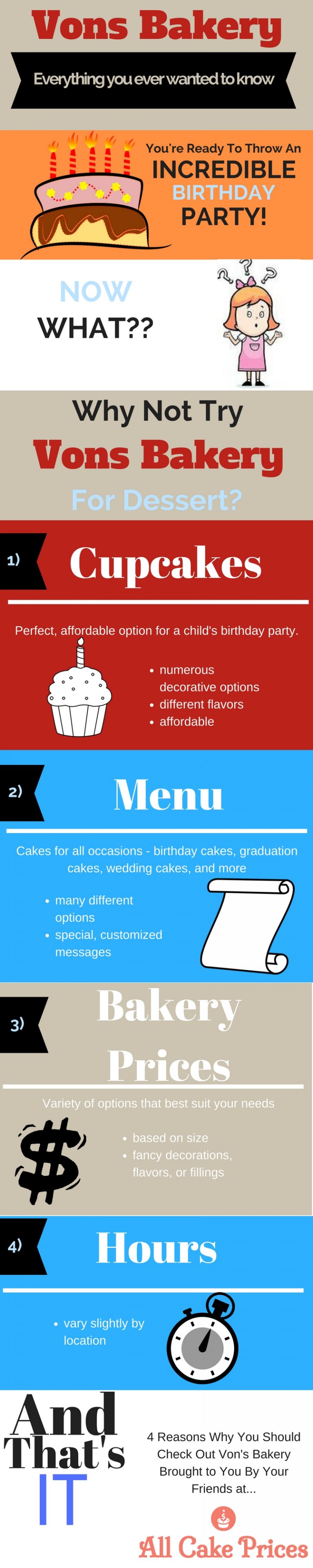 Vons Bakery All Cake Prices