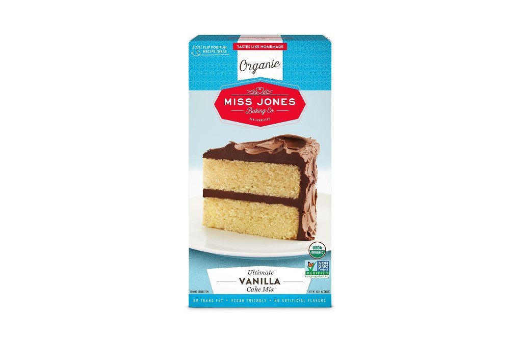 Popular flavor of cake, popular box cake flavor, Miss Jones Ultimate Vanilla Cake mix