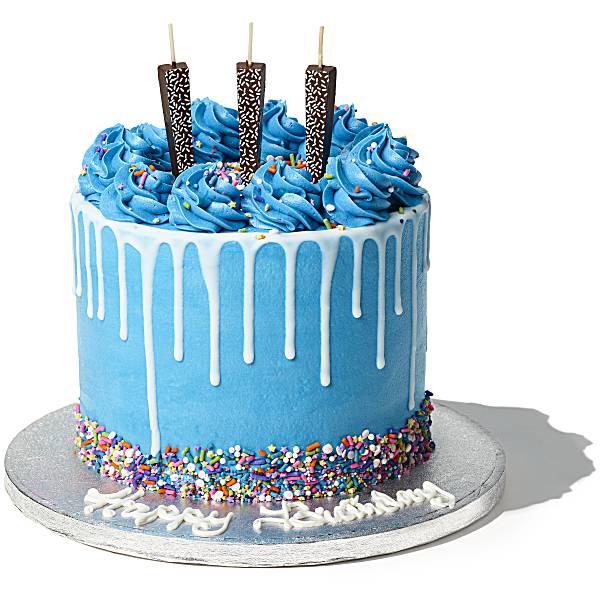 Blue Birthday Cake