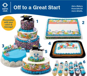 sam's club different cake styles