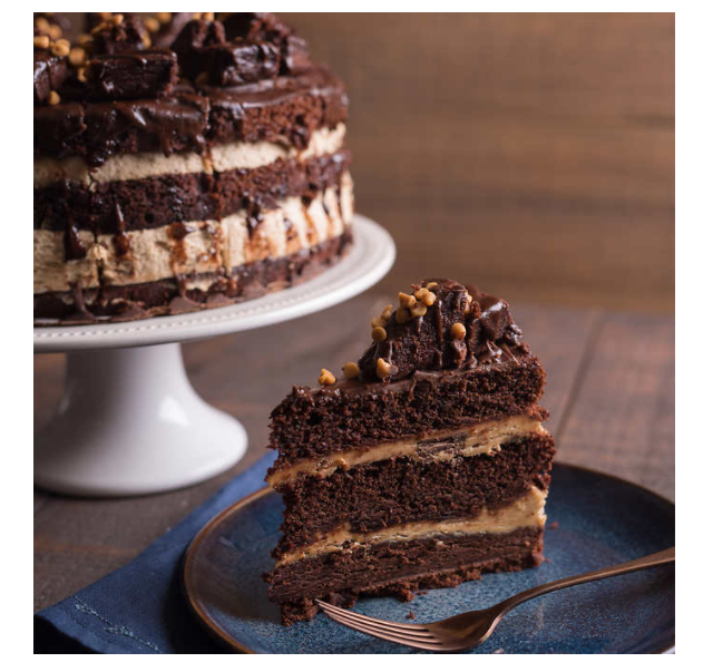 David's Cookies Mile High Peanut Butter Cake