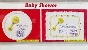 Costco Custom Baby Shower Cake