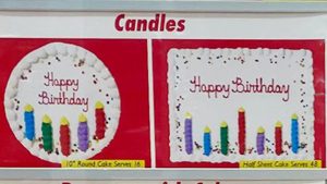 Costco Custom Candle Cake